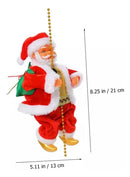 Papá Noel Escalador con Cuerda Dorada